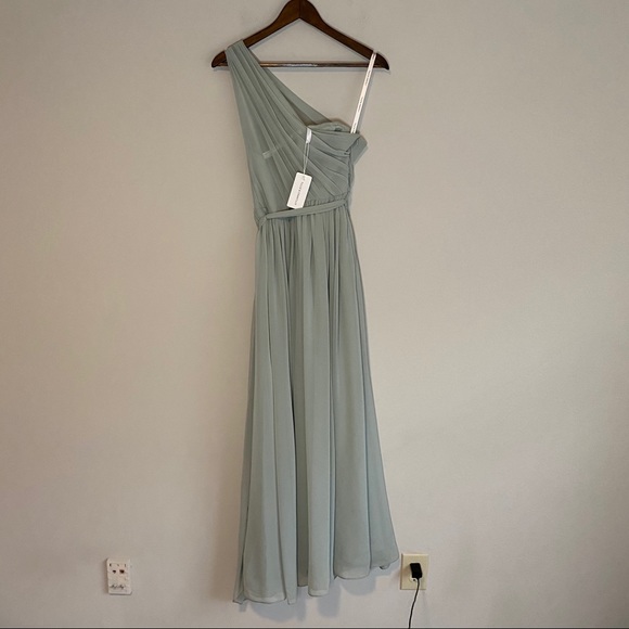 Tulle & Chantilly One Shoulder Bridesmaid Dress - Picture 5 of 7